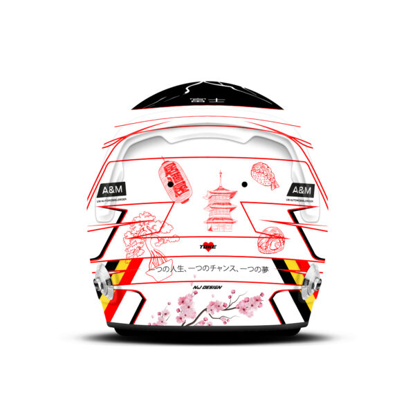Dries Vanthoor WEC Fuji helmet design