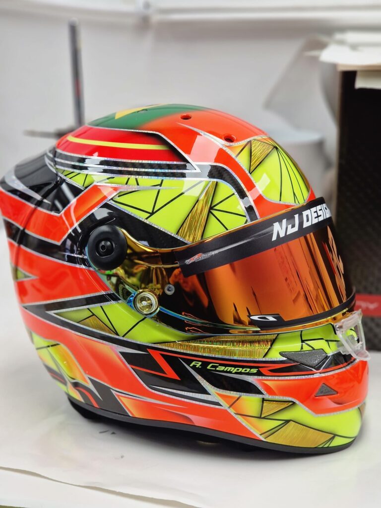 Alejandro Campos helmet design