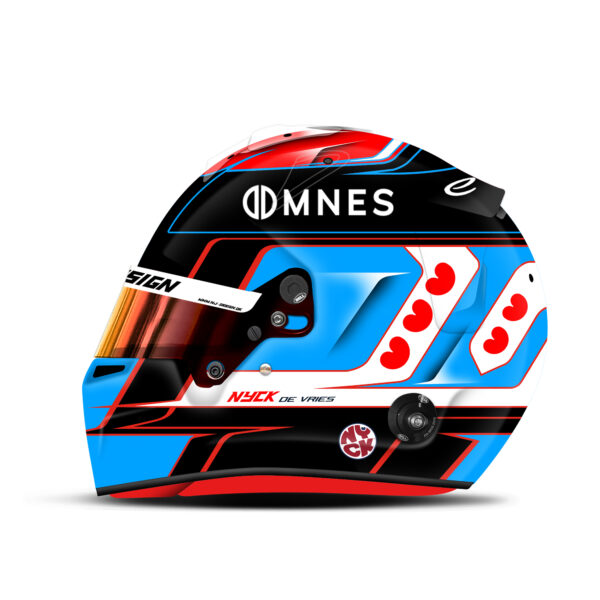 Nyck De Vries Formula E helmet design