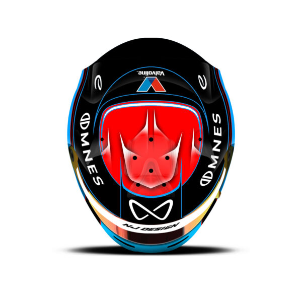 Nyck De Vries Formula E helmet design