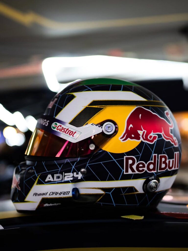 Ahmad Daham helmet design