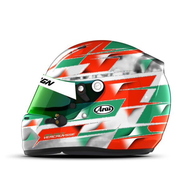 Maurice Vercruysse helmet design