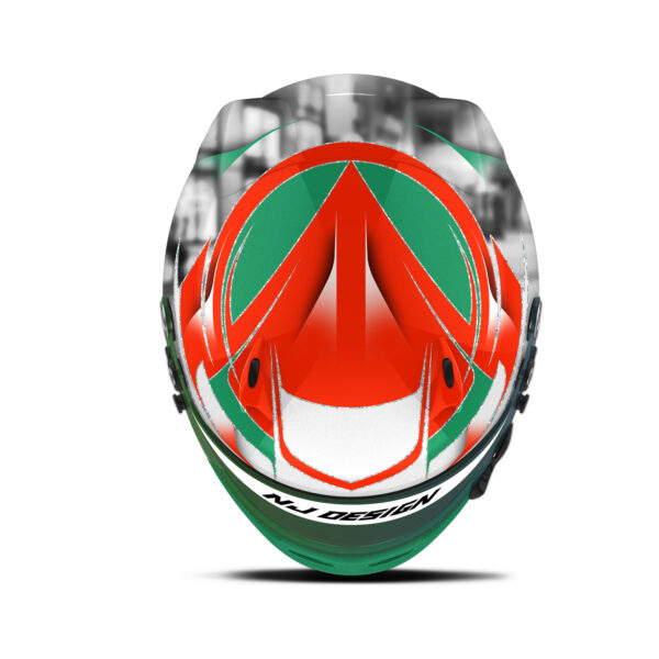 Maurice Vercruysse helmet design