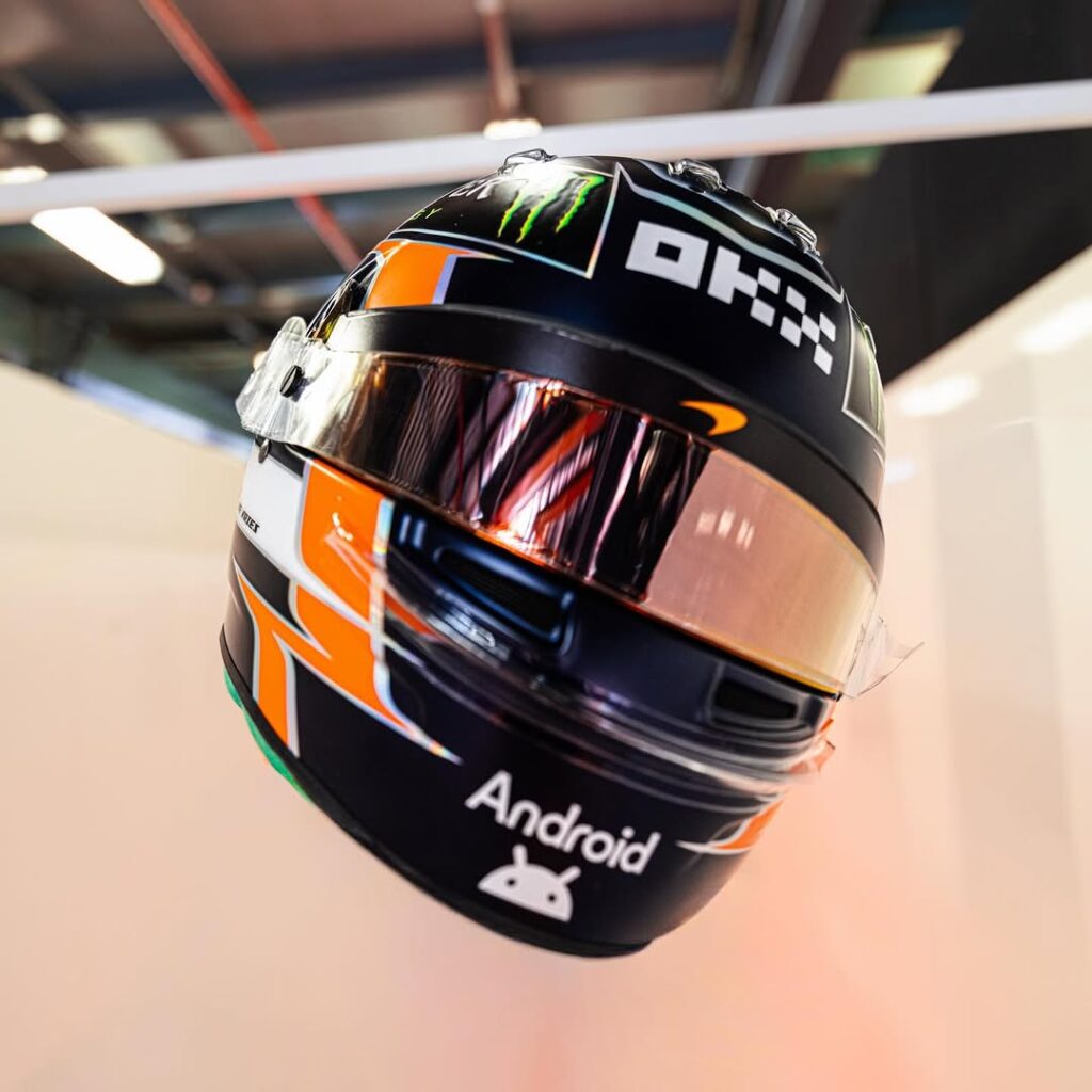 Nyck De Vries helmet design Mclaren