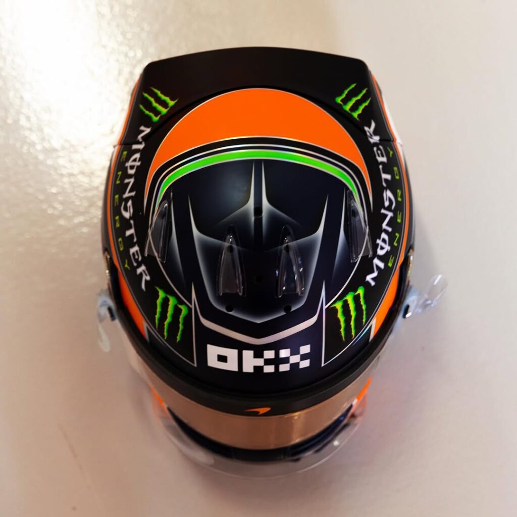 Nyck De Vries helmet design Mclaren
