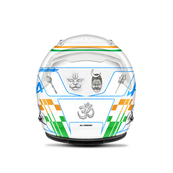 Kush Maini helmet design