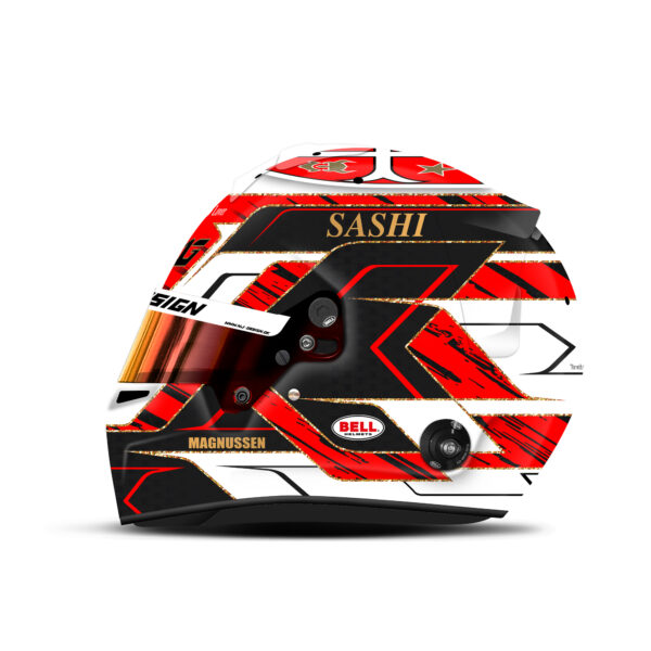Luca Magnussen helmet design