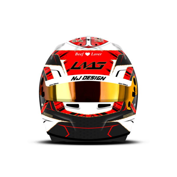Luca Magnussen helmet design