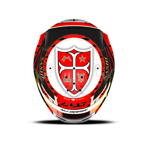 Luca Magnussen helmet design