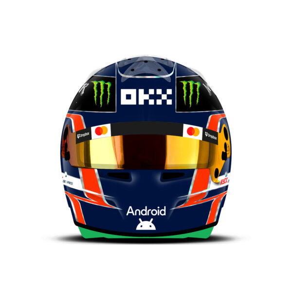 Nyck De Vries helmet design Mclaren