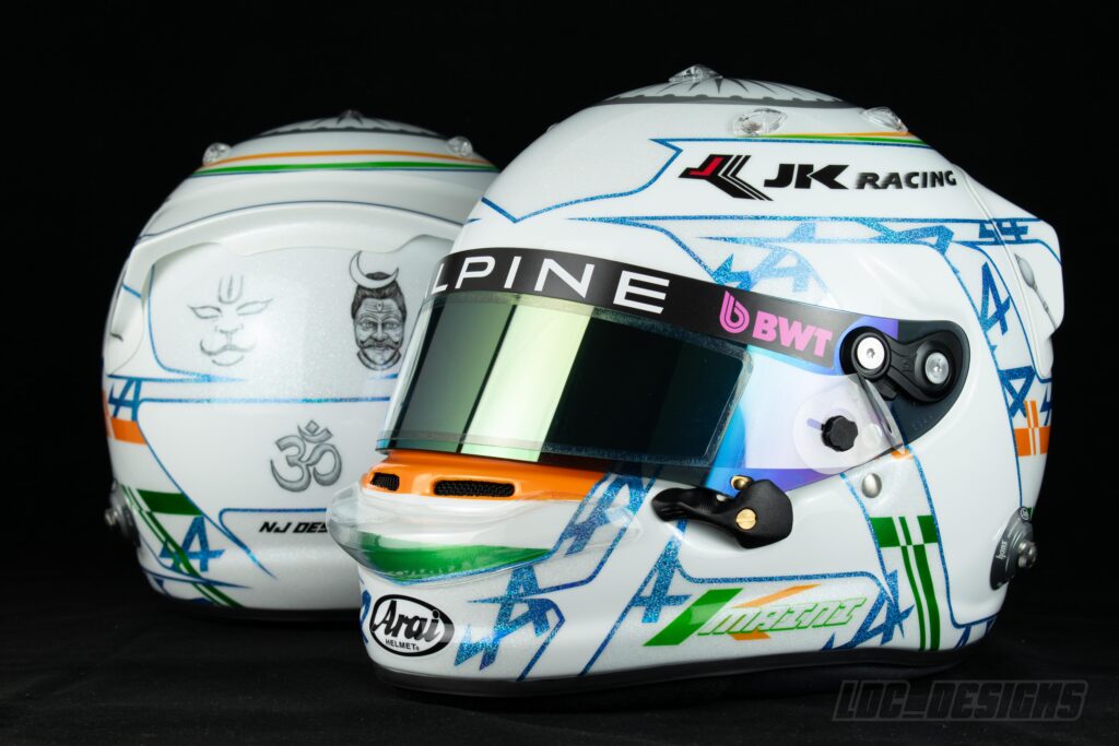 Kush Maini helmet design