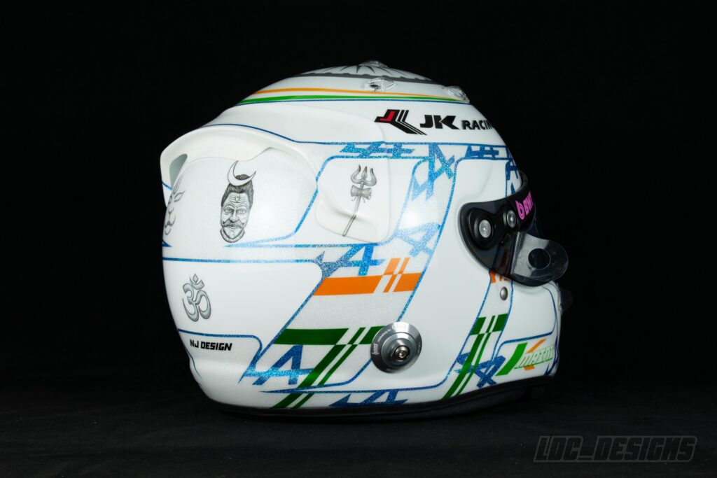 Kush Maini helmet design