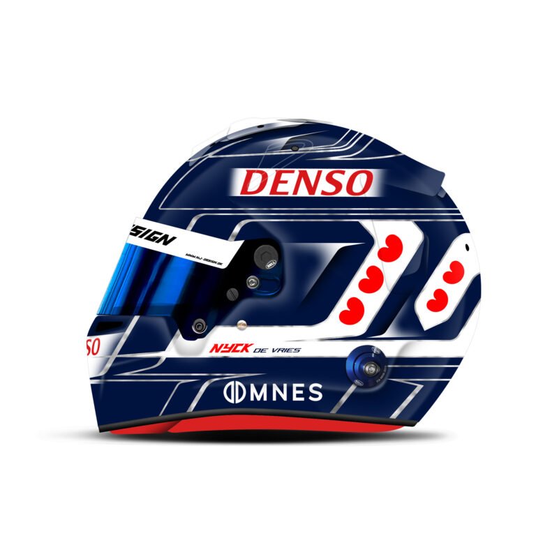 Nyck De Vries helmet design