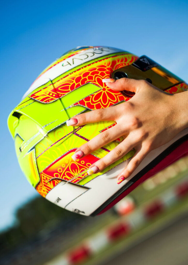 Ellie Dax helmet design