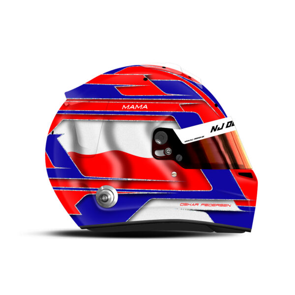 Oskar Pedersen helmet design